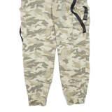 FB SISTER Camouflage Cargo Womens Trousers Beige Regular Tapered W28 L26