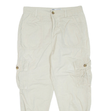 ZARA Cargo Womens Trousers Beige Regular Tapered W30 L25