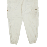 ZARA Cargo Womens Trousers Beige Regular Tapered W30 L25