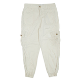 ZARA Cargo Womens Trousers Beige Regular Tapered W30 L25