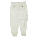 ZARA Cargo Womens Trousers Beige Regular Tapered W30 L25