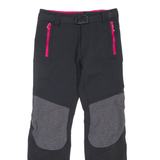 Womens Trousers Black Regular Straight W26 L27