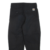 CARHARTT Womens Trousers Black Regular Tapered W32 L25