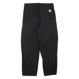 CARHARTT Womens Trousers Black Regular Tapered W32 L25