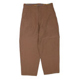 Womens Trousers Brown Regular Tapered W32 L26