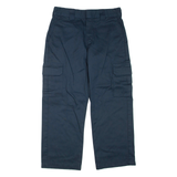 DICKIES Cargo Mens Trousers Blue Regular Straight W32 L30