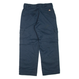 DICKIES Cargo Mens Trousers Blue Regular Straight W32 L30