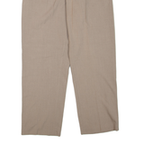 Mens Trousers Beige Regular Tapered W34 L30