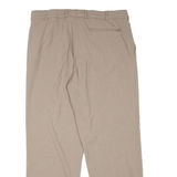 Mens Trousers Beige Regular Tapered W34 L30