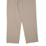 Mens Trousers Beige Regular Tapered W34 L30