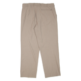 Mens Trousers Beige Regular Tapered W34 L30