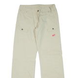Womens Trousers Beige Regular Straight W28 L31