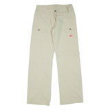 Womens Trousers Beige Regular Straight W28 L31