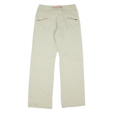Womens Trousers Beige Regular Straight W28 L31