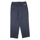 Mens Trousers Blue Regular Tapered W34 L30