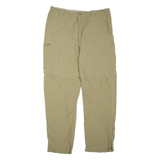 Mens Trousers Brown Regular Tapered W34 L31