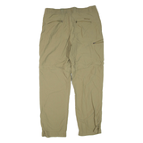 Mens Trousers Brown Regular Tapered W34 L31