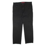 PIERRE CARDIN Mens Trousers Black Regular Tapered W36 L31