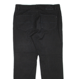 PIERRE CARDIN Mens Trousers Black Regular Tapered W36 L31