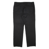 PIERRE CARDIN Mens Trousers Black Regular Tapered W36 L31