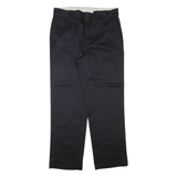 DICKIES Mens Trousers Black Regular Tapered W36 L32