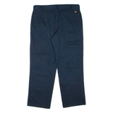DICKIES Mens Trousers Blue Regular Tapered W36 L30