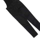 JACK WILLS Womens Dungarees Black Slim Denim UK 4 W26 L28