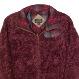 PENDLETON Womens Fleece Jacket Maroon M