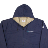 TYNDALE Mens Workwear Jacket Blue Hooded XL
