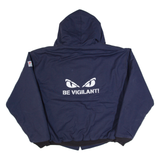 TYNDALE Mens Workwear Jacket Blue Hooded XL