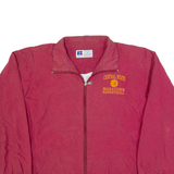 RUSSELL ATHLETIC Central State Marauder Basketball Mens Track Jacket Red USA L