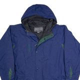 JANSPORT Mens Rain Jacket Blue Hooded XL