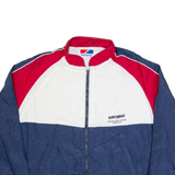 SWINGSTER Mens Shell Jacket Blue 90s USA Colourblock XL