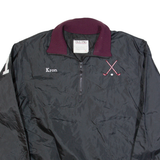 DE LONG Stab Field Hockey Mens Windbreaker Jacket Black USA M