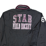 DE LONG Stab Field Hockey Mens Windbreaker Jacket Black USA M