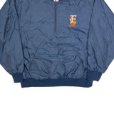 GAME Tigers Baseball Mens Pullover Jacket Blue USA 2XL