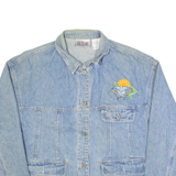 BILL BLASS Womens Denim Jacket Blue 90s L
