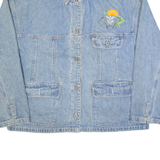 BILL BLASS Womens Denim Jacket Blue 90s L