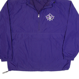 CHAMPION Goshen College Maple Leafs Mens Anorak Jacket Purple USA Hooded XL