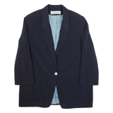 RICHARD MULLER Womens Blazer Jacket Blue Wool 90s L