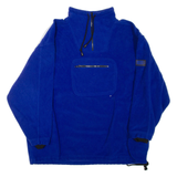 EXP 1/4 Zip Mens Fleece Jacket Blue M