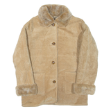 GALLERY Womens Jacket Brown Leather S