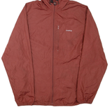 CHAPS Mens Rain Jacket Brown Hooded M