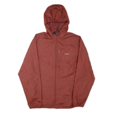 CHAPS Mens Rain Jacket Brown Hooded M