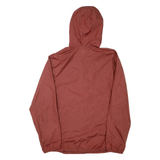 CHAPS Mens Rain Jacket Brown Hooded M