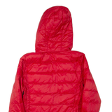 TOMMY HILFIGER Mens Jacket Red Nylon Hooded S