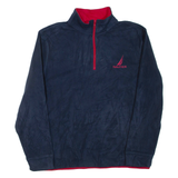 NAUTICA 1/4 Zip Mens Fleece Jacket Blue XL