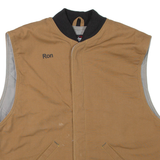 BULWARK Mens Workwear Gilet Brown 2XL