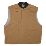 BULWARK Mens Workwear Gilet Brown 2XL