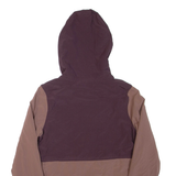 THE NORTH FACE Womens Jacket Purple Hooded Colourblock S